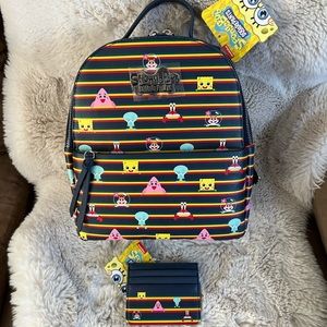 SpongeBob SquarePants mini backpack and cardholder